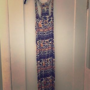 Floral design maxi dress